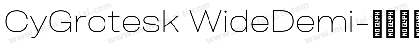 CyGrotesk WideDemi字体转换